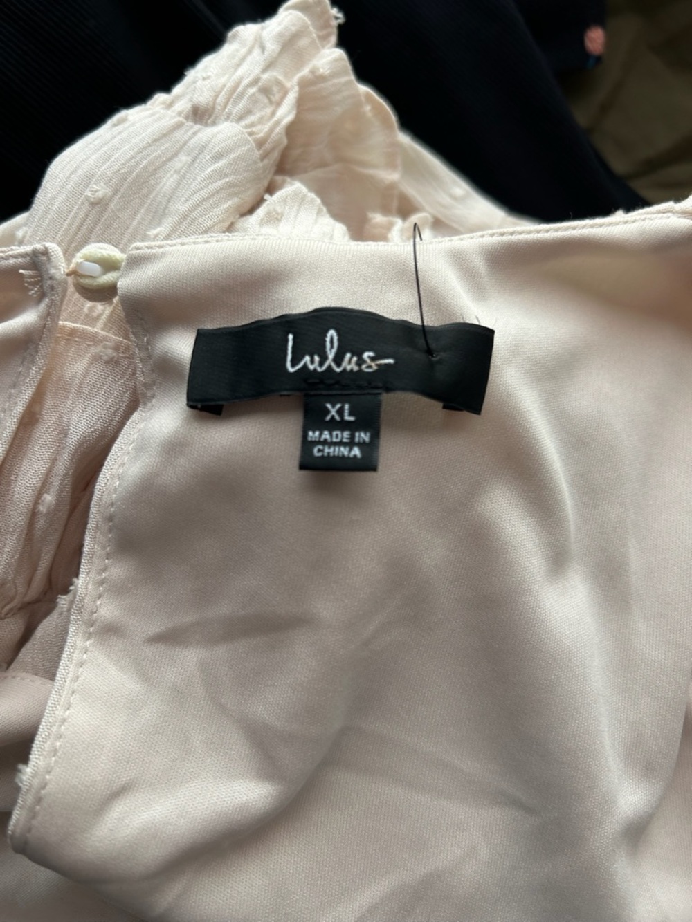 Lulu's Cream Ruffle Dress - Picture 3 of 4